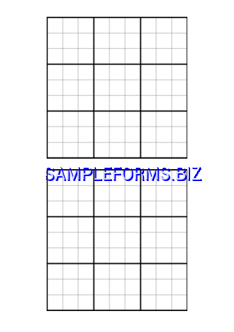 Blank Sudoku Grid doc pdf free